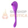 Pictor estimulador para parejas con succionador y vibrador